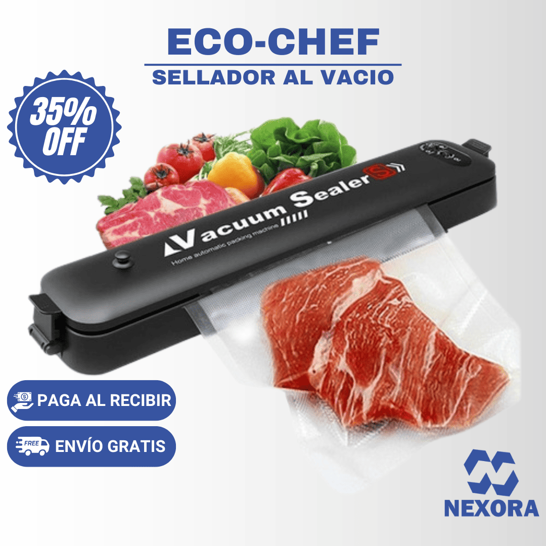 Eco-Chef: Sellador al Vacio (Incluye bolsas)