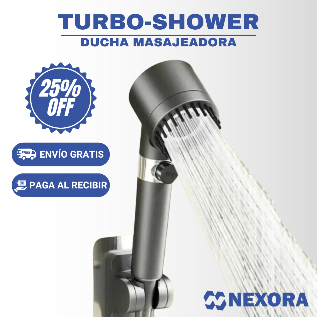 Turbo-Shower: Cabezal de Ducha Masajeadora