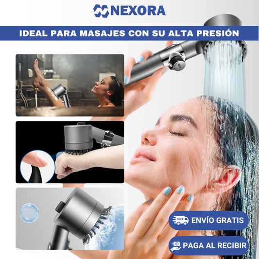 Turbo-Shower: Cabezal de Ducha Masajeadora